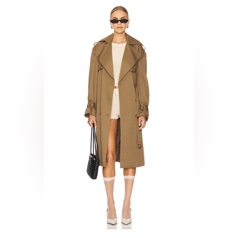 NWT Bardot Halle Trench Coat in Khaki in size US6/MED
